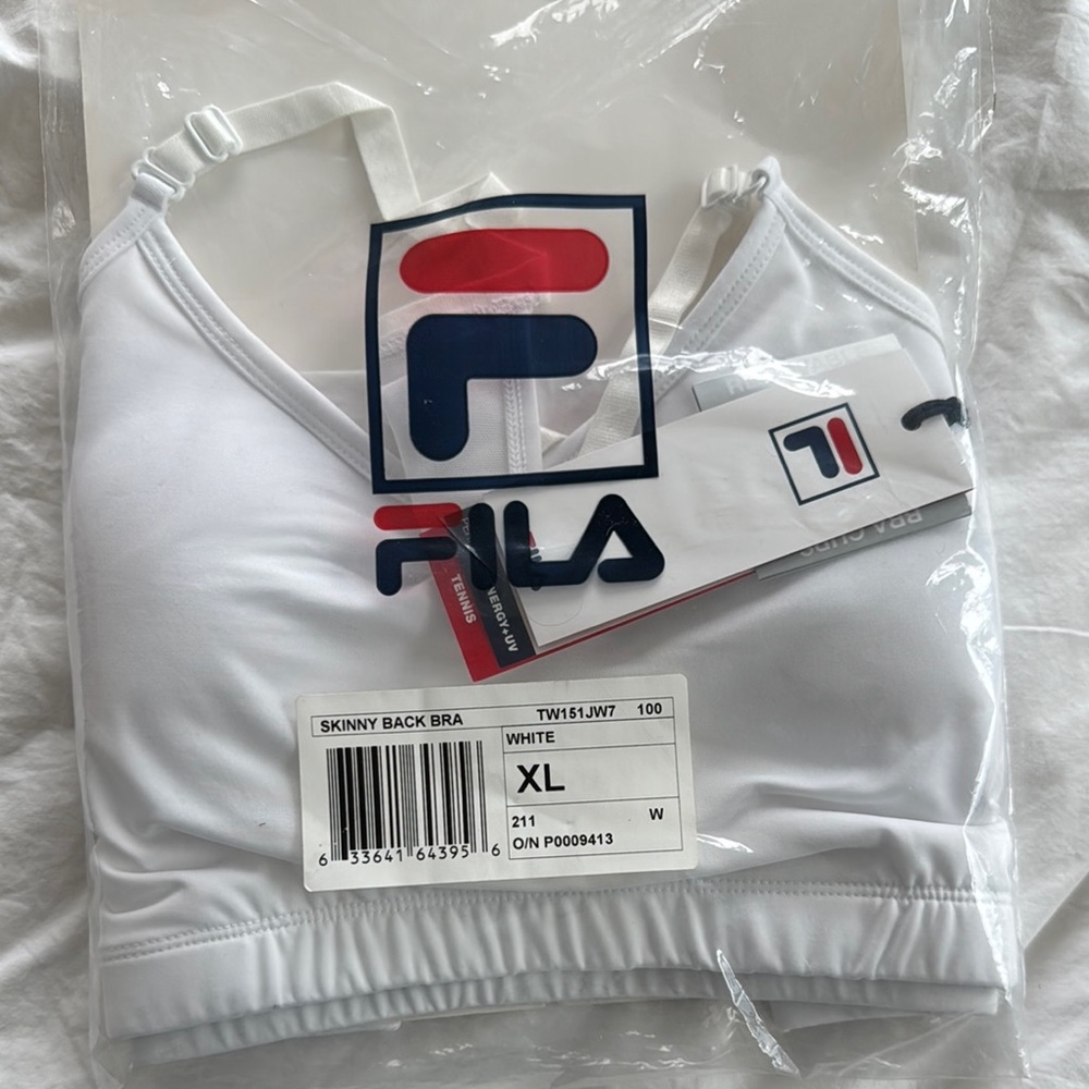 Fila White Sports Bra